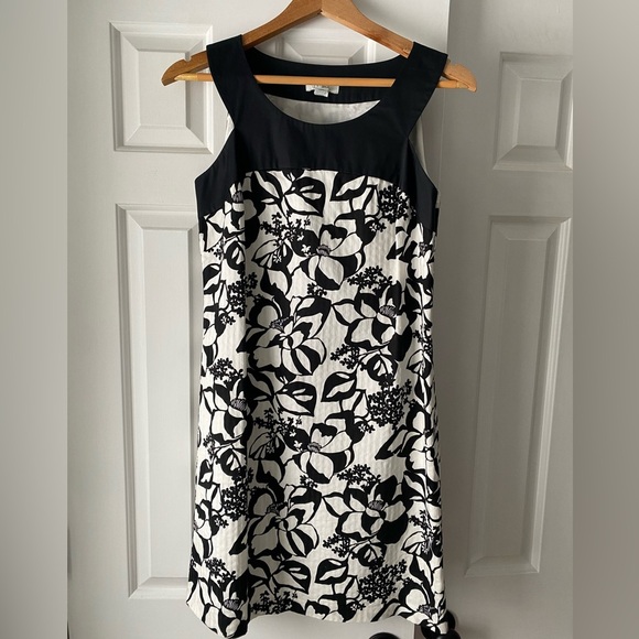 Vintage Ann Taylor Loft B & W Dress Size 4 - Picture 1 of 4